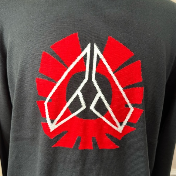 Spyder’s SECTION FINE GAUGE SWEATER - black/red - Picture 2 of 10